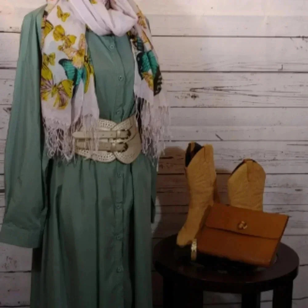 ZANZEN Dress NWT Botton Down - Picture 7 of 7